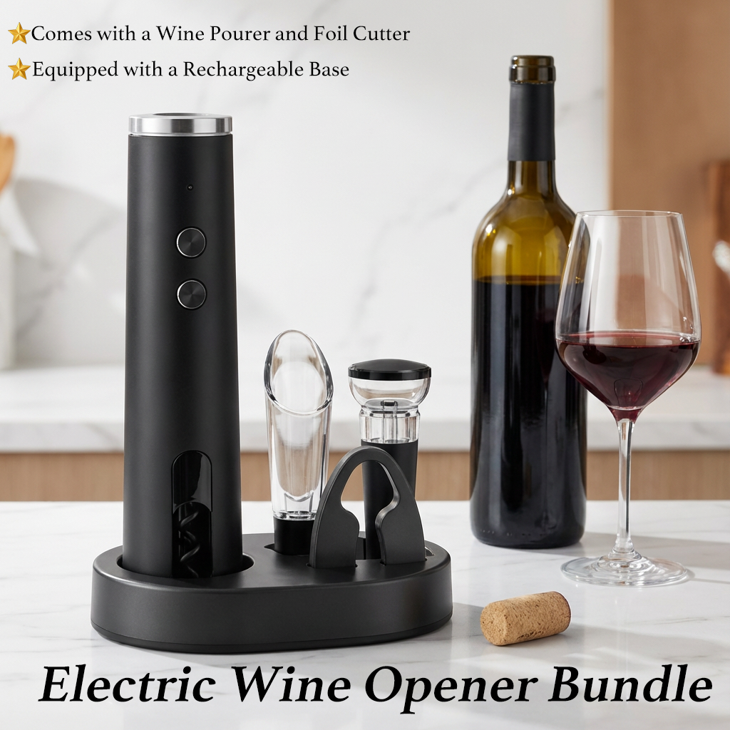 𝐺𝑙𝑖𝑚𝑚𝑒𝑟𝑙𝑦® 🍷 Premium Electric Wine Opener ✨Premium Design | Quiet & Powerful   定