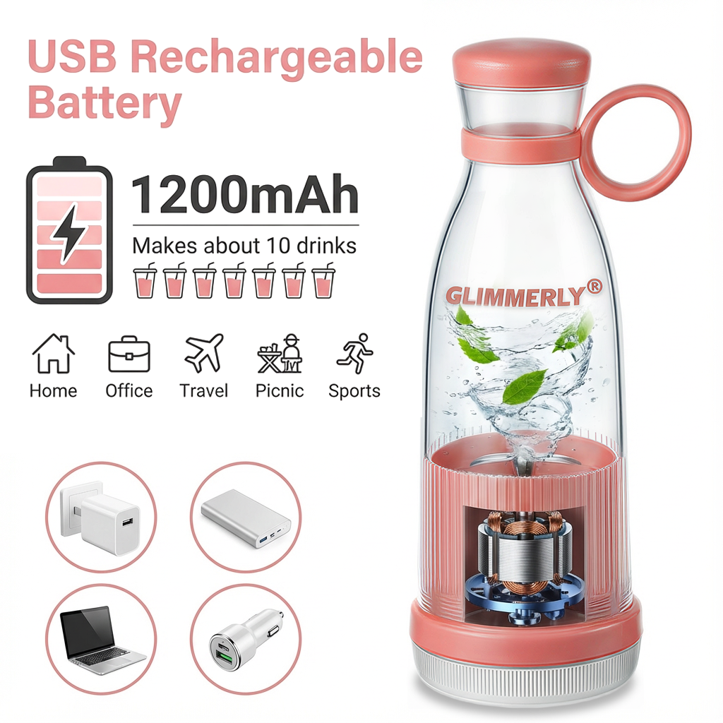 💥GLIMMERLY®💥Multi-Function Portable Juicer | Fresh Juice Anywhere