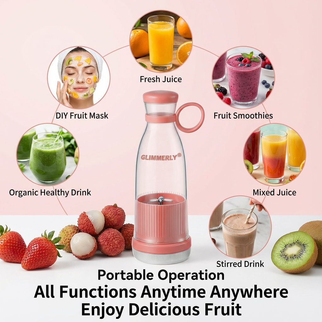 💥GLIMMERLY®💥Multi-Function Portable Juicer | Fresh Juice Anywhere