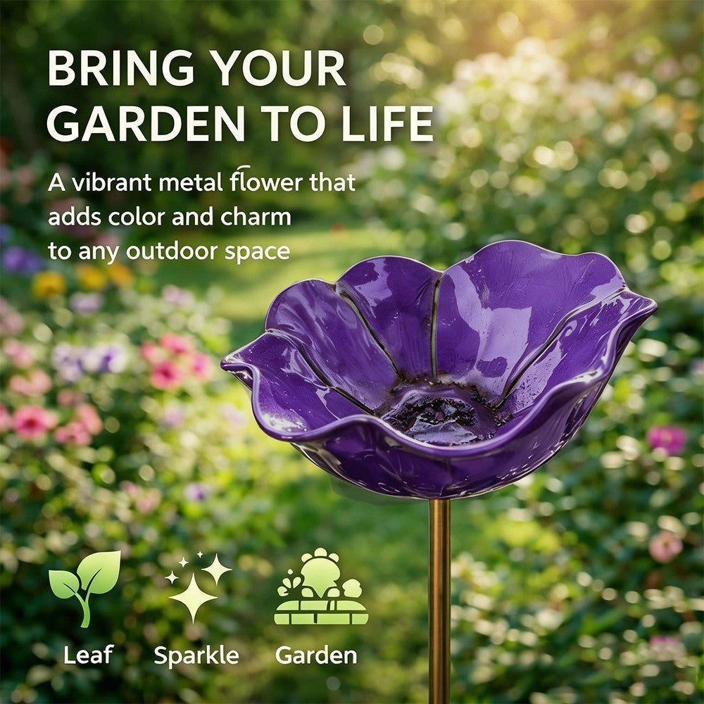 💖🎁Muttertagsgeschenke 2026 – 50 % Rabatt – 🎁Handgefertigter Blumenstecker aus Metall für den Garten 🐦