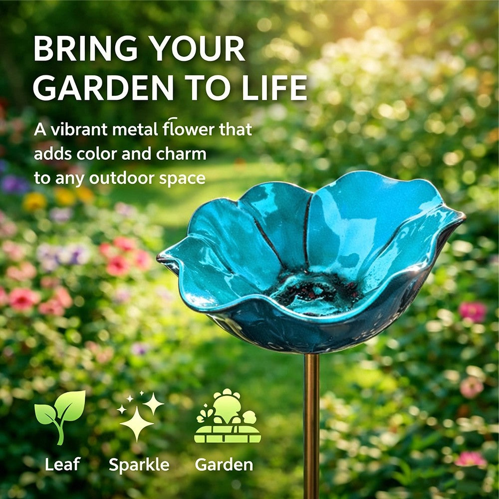 💖🎁Muttertagsgeschenke 2026 – 50 % Rabatt – 🎁Handgefertigter Blumenstecker aus Metall für den Garten 🐦