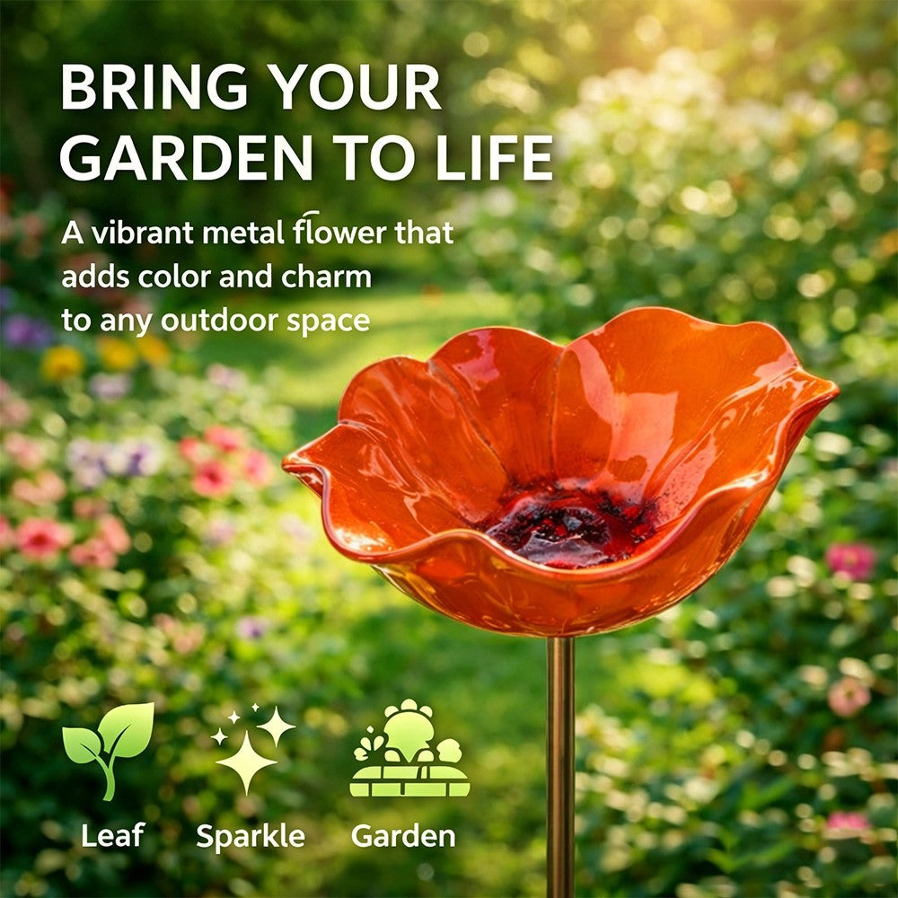 💖🎁Muttertagsgeschenke 2026 – 50 % Rabatt – 🎁Handgefertigter Blumenstecker aus Metall für den Garten 🐦