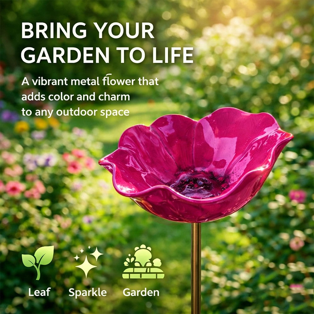 💖🎁Muttertagsgeschenke 2026 – 50 % Rabatt – 🎁Handgefertigter Blumenstecker aus Metall für den Garten 🐦