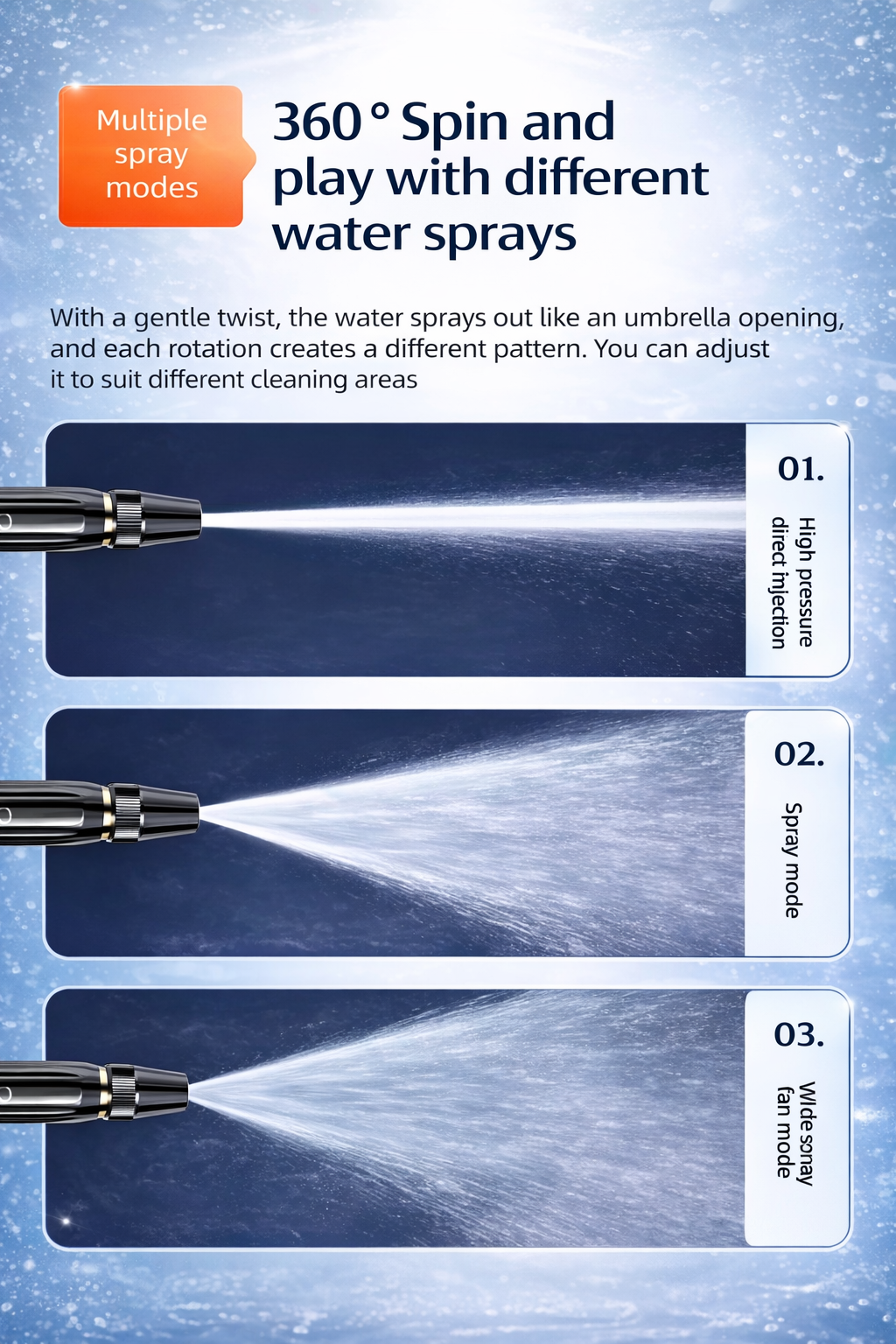 🚿 2-in-1 Pressure Washer Wand | Powerful Jet & Fan Spray Cleaning