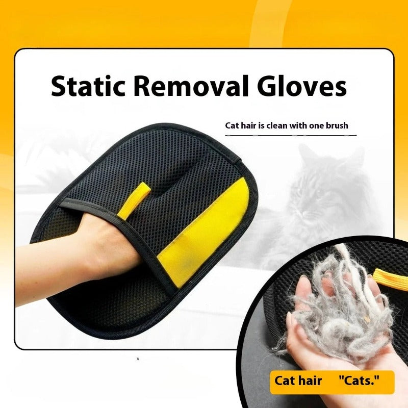 🐾 2-in-1 Pet Grooming Gloves | Gentle Deshedding & Bath Massage