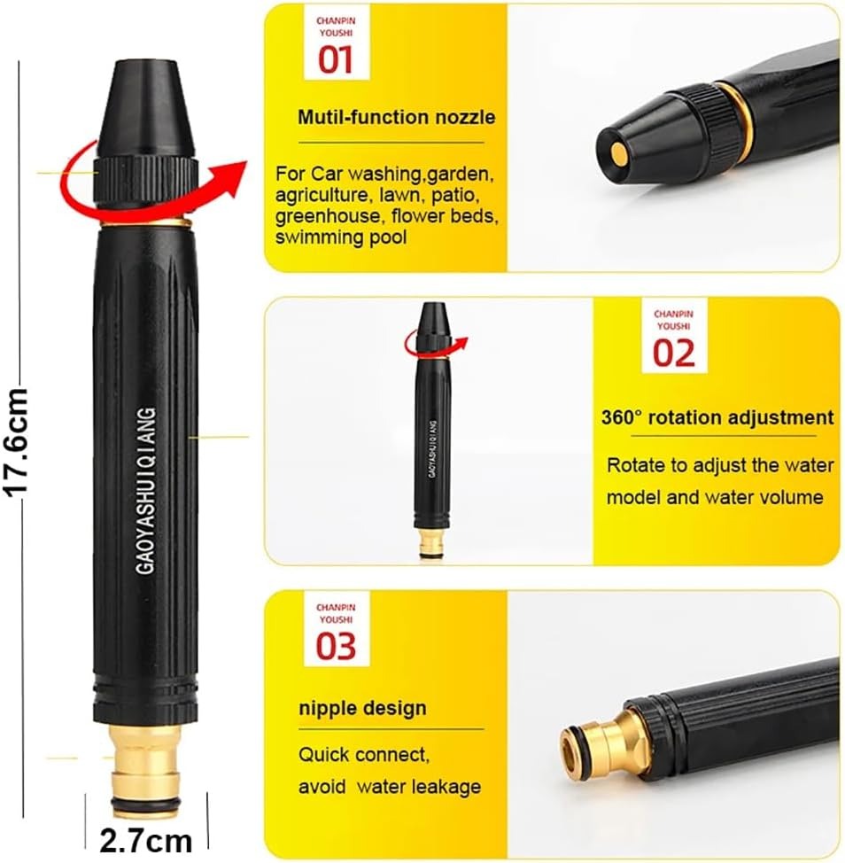 🚿 2-in-1 Pressure Washer Wand | Powerful Jet & Fan Spray Cleaning