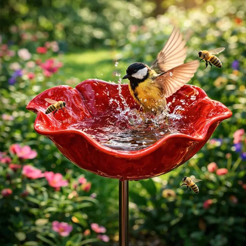 💖🎁Muttertagsgeschenke 2026 – 50 % Rabatt – 🎁Handgefertigter Blumenstecker aus Metall für den Garten 🐦