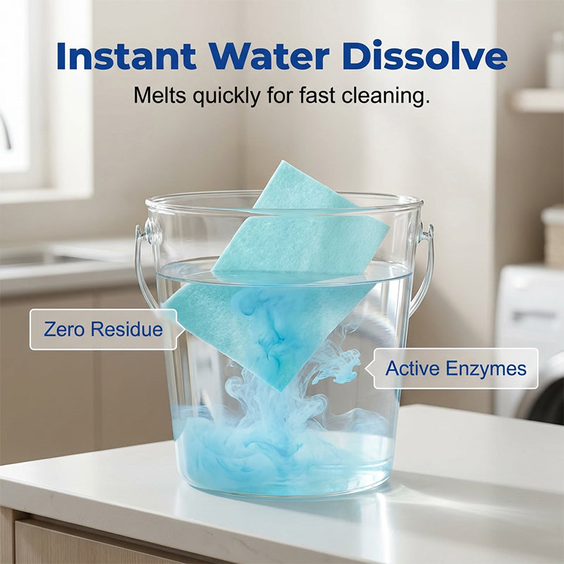 🥳2026 HOT SALE🥳💞50K+ SOLD!⏳✨ 50% OFF! Water-Soluble Floor Cleaning Sheets – No Measuring, No Mess ✨